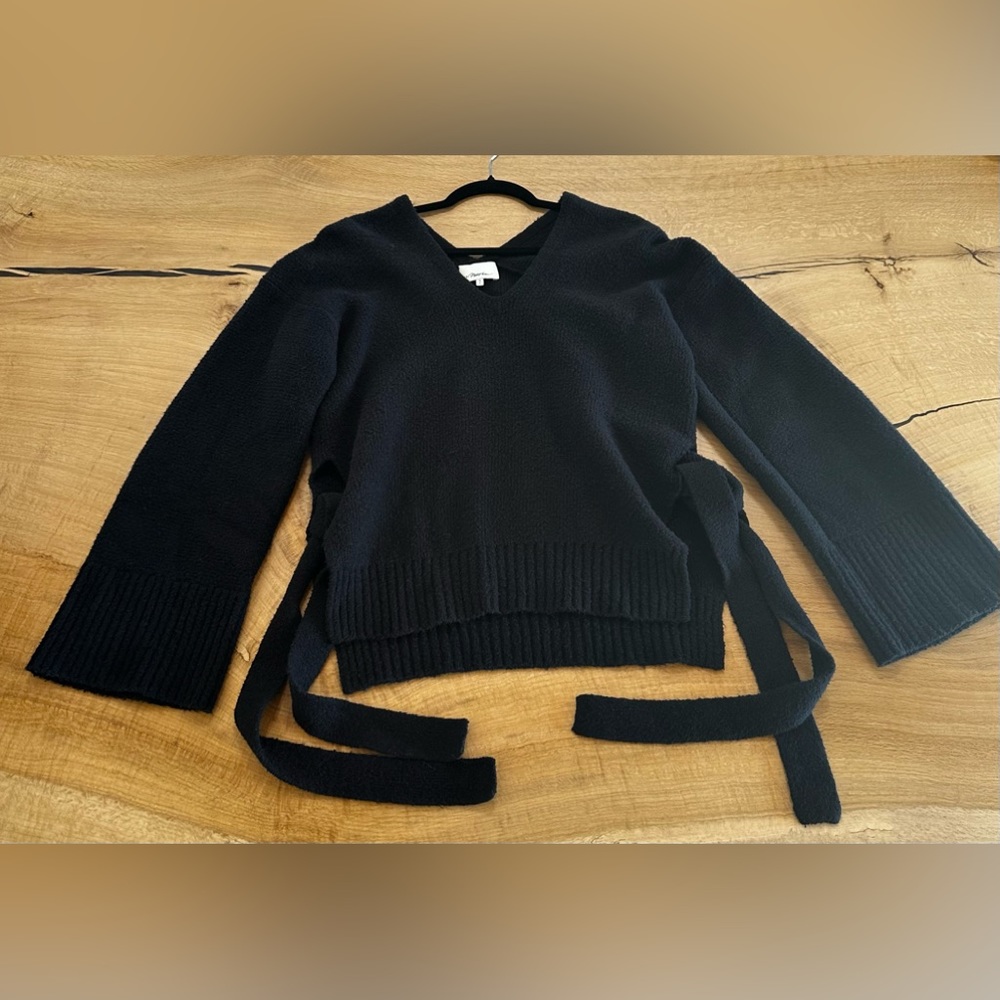3.1 phillip Lim - Tie Side pullover sweater - Black - Small